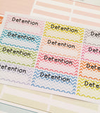 T71 || 12 Chevron Detention Stickers