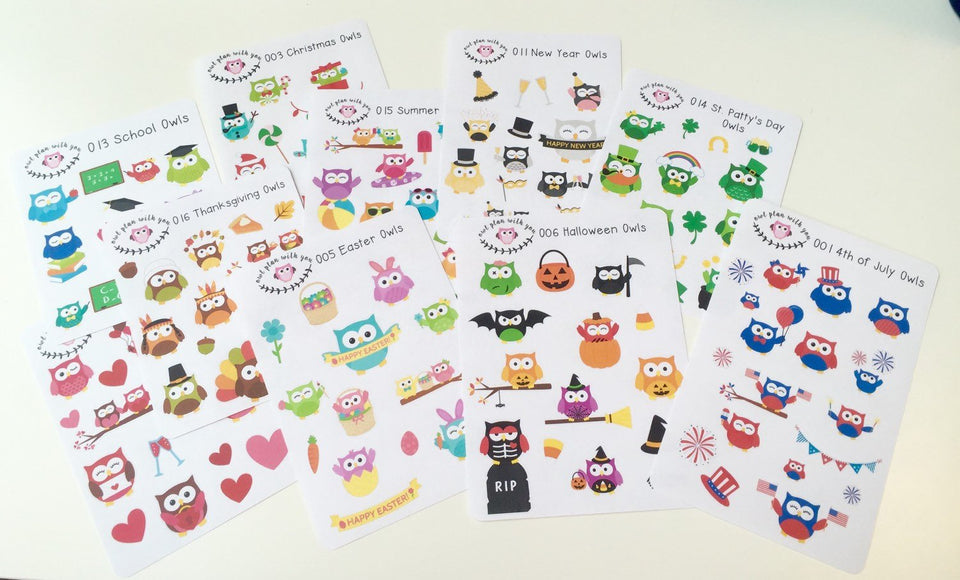 Owl Stickers