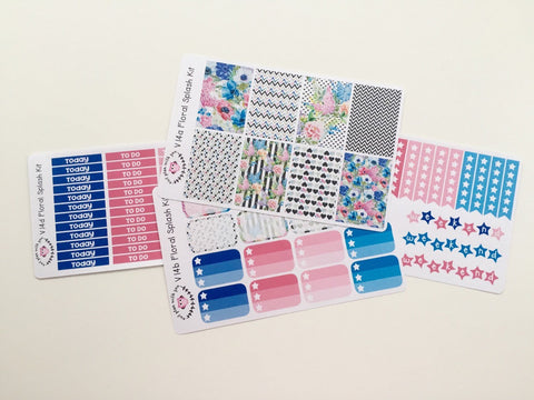 V14 || Floral Splash Vertical Planner Kit