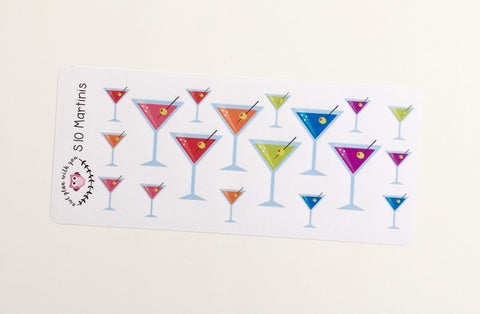 S10 || 18 Martini Stickers