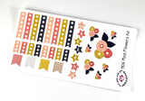 H06 || Mod Flowers Weekly Planner Kit || For Horizontal Erin Condren Life Planners