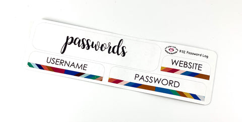 R32 || Retro Passwords Log Stickers