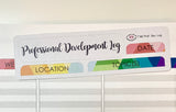 T180 || Craft Paper Professional Development Log Stickers