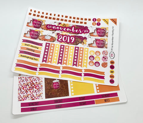 PP11 || November Grateful Plum Paper Teacher Kit