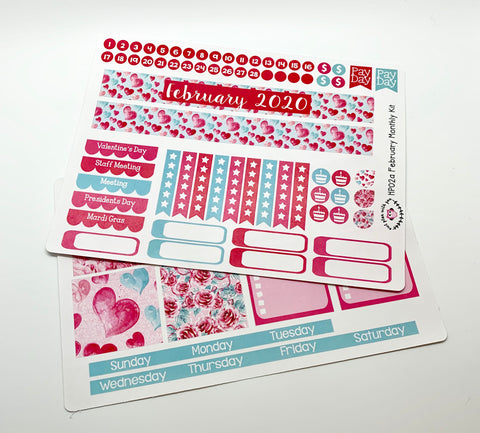 HP02 || February Valentine Happy Planner Teacher Kit