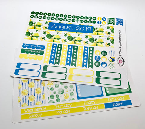 PP08 || August Lemons Plum Paper Teacher Kit