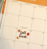 T171 || Fall Break Week Cover Stickers