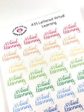 A33 || Hand-Lettered Virtual Learning Stickers