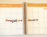 T171 || Fall Break Week Cover Stickers