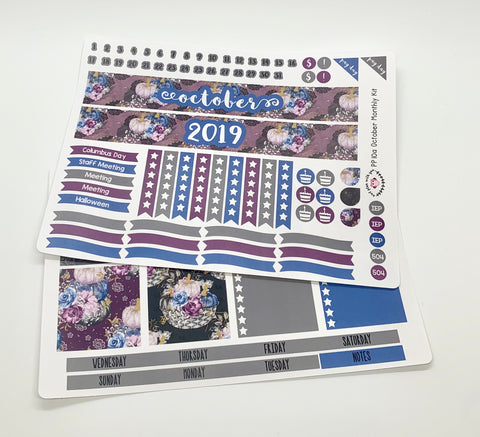 PP10 || October Elegant Pumpkin Plum Paper Teacher Kit