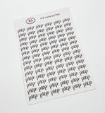 A14 || Hand-Lettered Prep Stickers