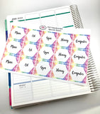 K02 || 45 Custom Kaleidoscope Specials Box Stickers