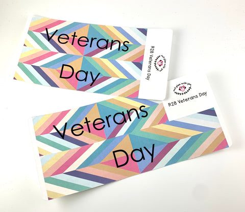 R28 || Retro Veterans Day Full Day Stickers