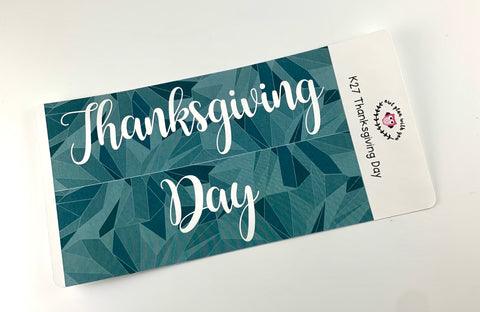 K27 || Kaleidoscope Thanksgiving Day Full Day Stickers