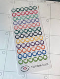 TI01 || 72 Book Icon Stickers