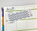 R03 || 40 Diamond Week Number Stickers