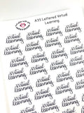 A33 || Hand-Lettered Virtual Learning Stickers