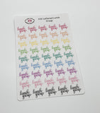 A10 || Hand-Lettered Lunch Group Stickers