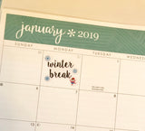 T170 || Winter Break Week Cover Stickers
