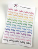 A31 || Hand-Lettered Meeting Stickers