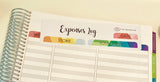T181 || Geometric Expenses Log Stickers