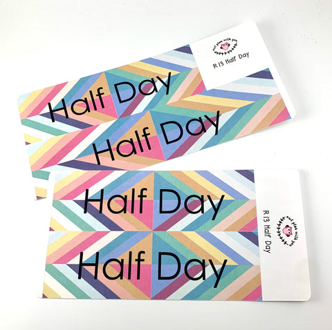 R13 || Retro Half Day Full Day Stickers