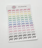A14 || Hand-Lettered Prep Stickers