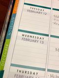T176 || 240 Grey Date Strip Stickers for the 2024-2025 School Year