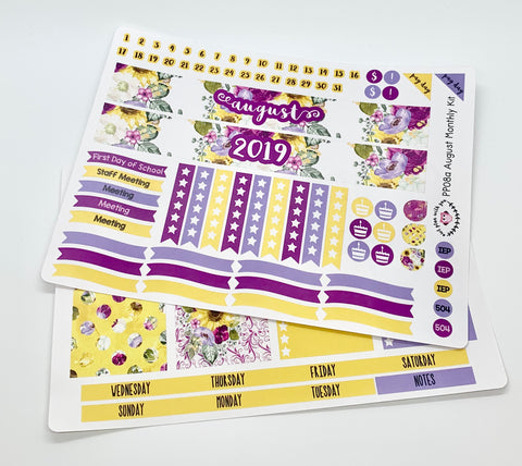 PP08 || August Sunflower Plum Paper Teacher Kit