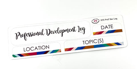 R33 || Retro Professional Development Log Stickers