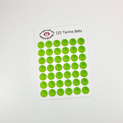 I25 || 42 Tennis Ball Icon Stickers
