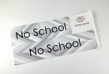 R19 || Retro No School Full Day Stickers