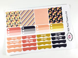 H06 || Mod Flowers Weekly Planner Kit || For Horizontal Erin Condren Life Planners