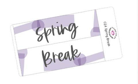 C24 || Craft Paper Spring Break Full Day Stickers